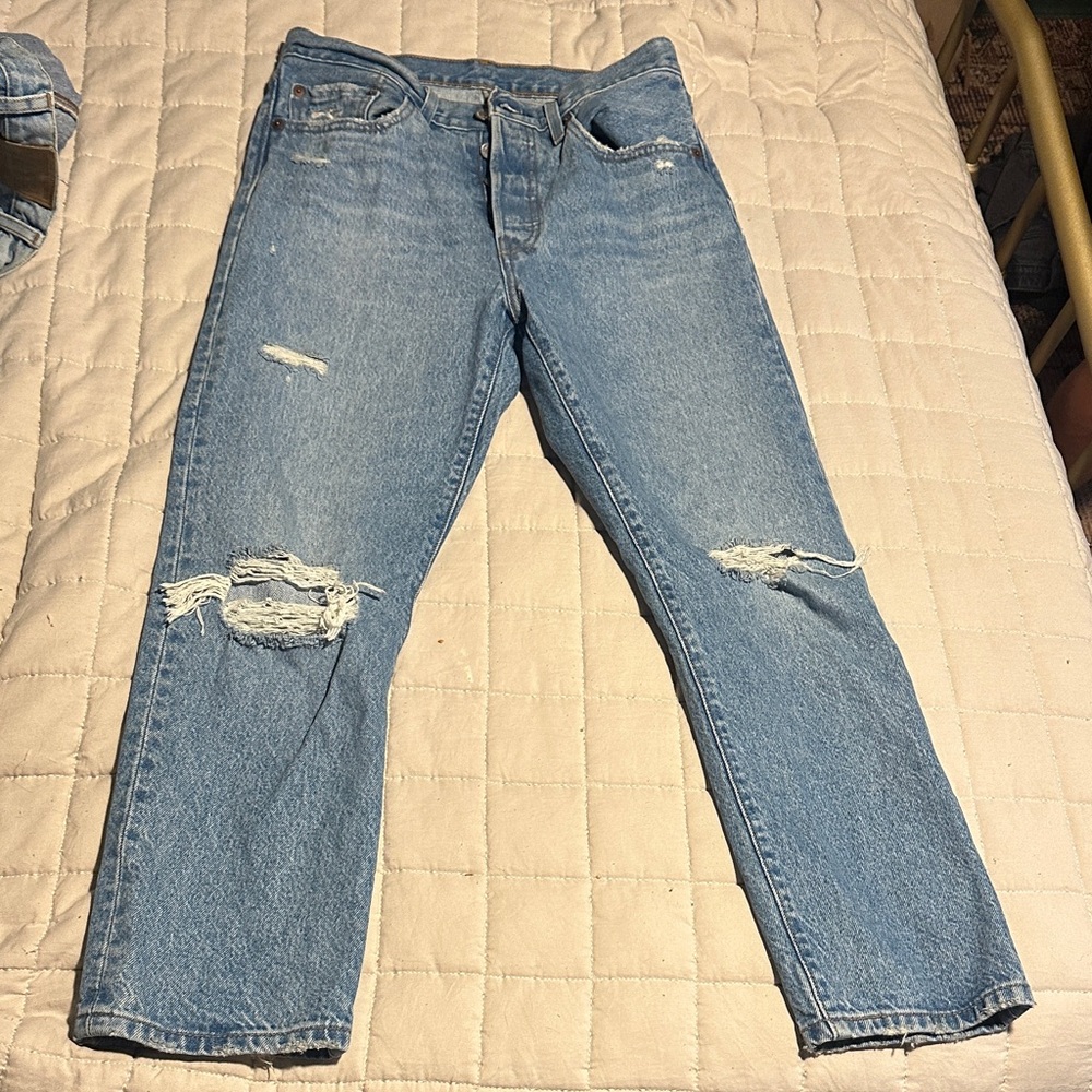 Levi's Light Blue Ripped Men's Jeans